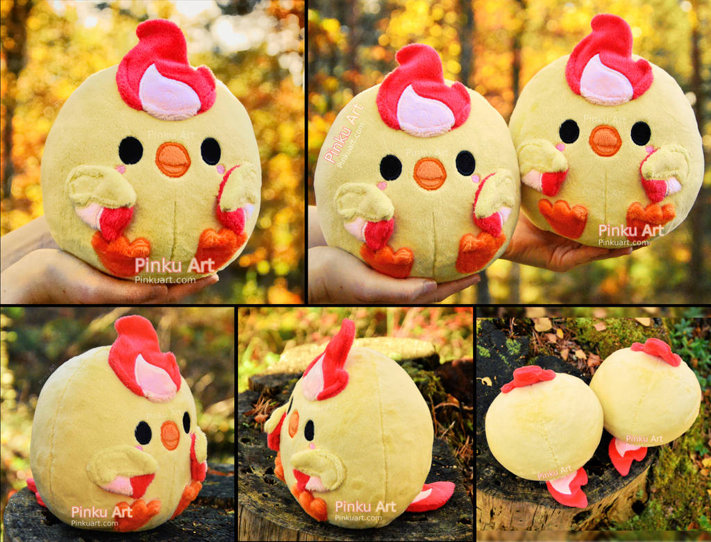 Round Moltres Borb I Pokemon plush by PinkuArt Round Moltres Borb I Pokemon plush by PinkuArt