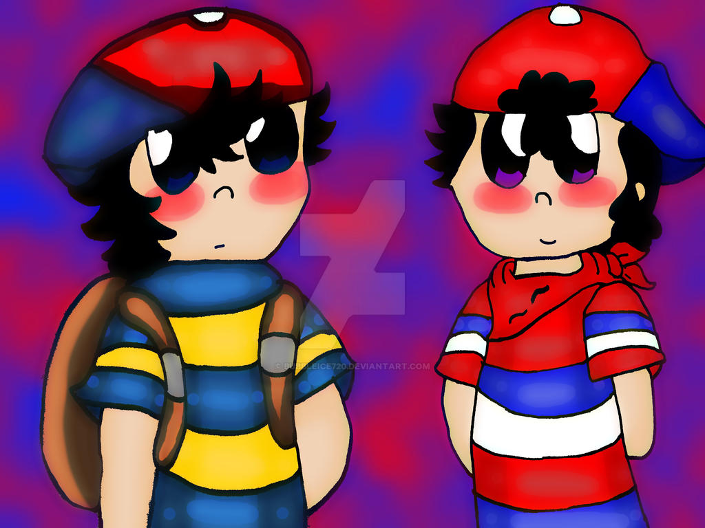 Ninten and Ness swap clothes