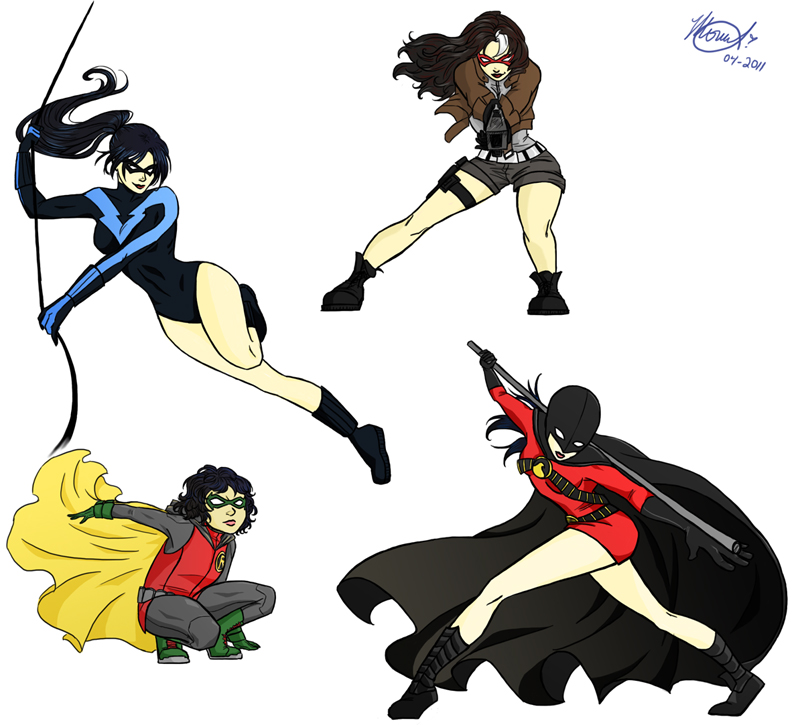 Rule 63 Robins by MomoCullen on DeviantArt