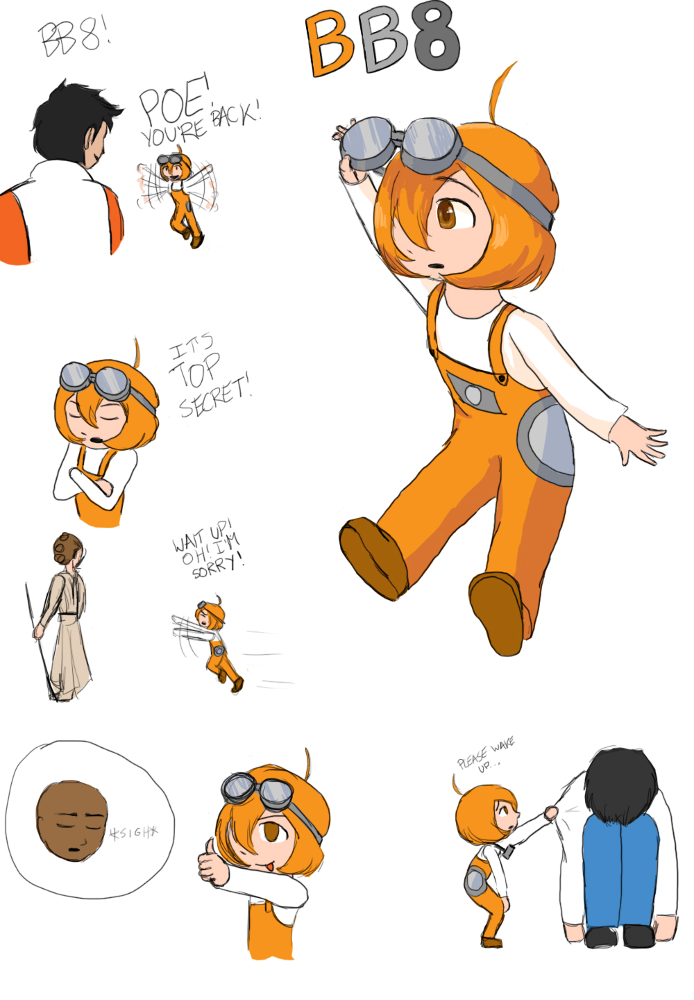 Humanized Bb8 Star Wars: Human!BB8 by TheClockworkKid on DeviantArt