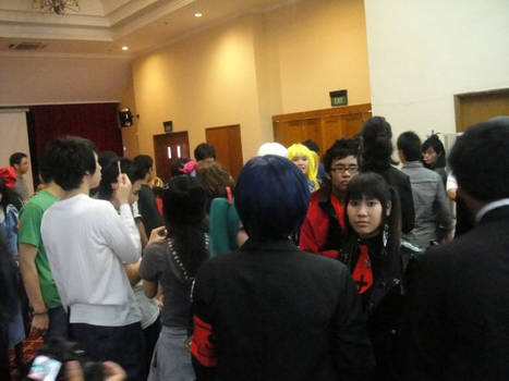 Crowded by cosplayers