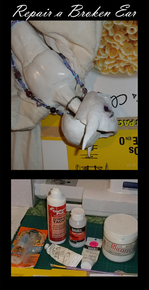 Repair a Broken BJD Ear - clay