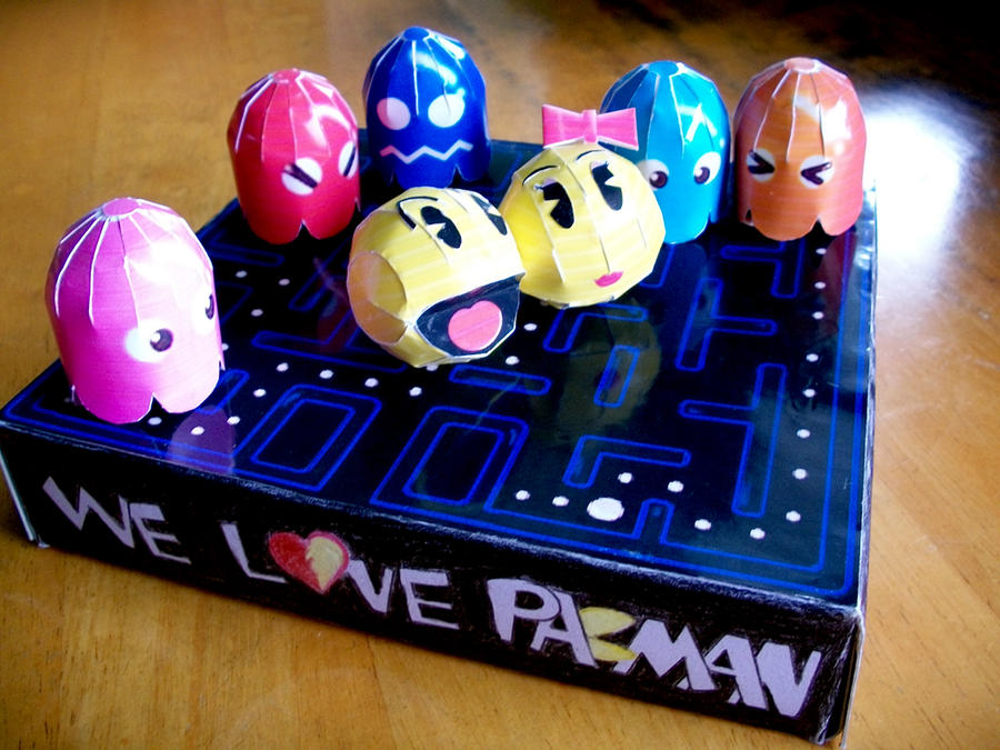 We Love Pacman Papercraft by scodex on DeviantArt