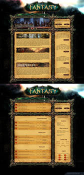 Fantasy gaming website concept