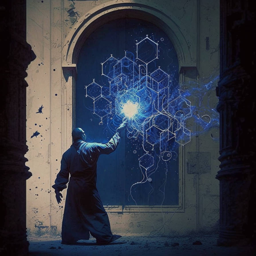 Wizard Conjuring a Glowing by EdilsonGomes on DeviantArt