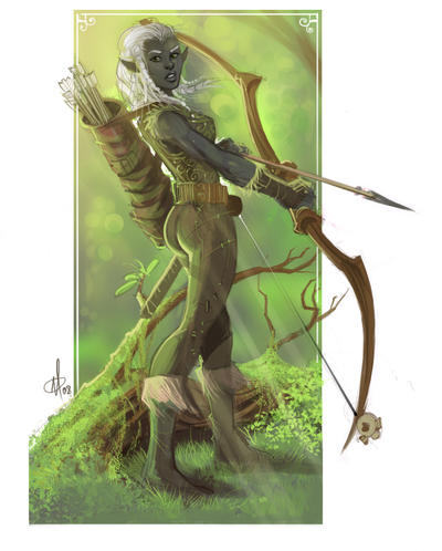 Drow Ranger by mattolsonart on DeviantArt