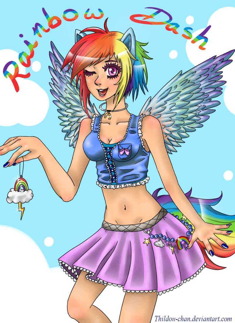 ::Rainbow Dash humanized::