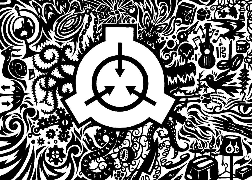 SCP Foundation Logo, repeating of course | Art Print