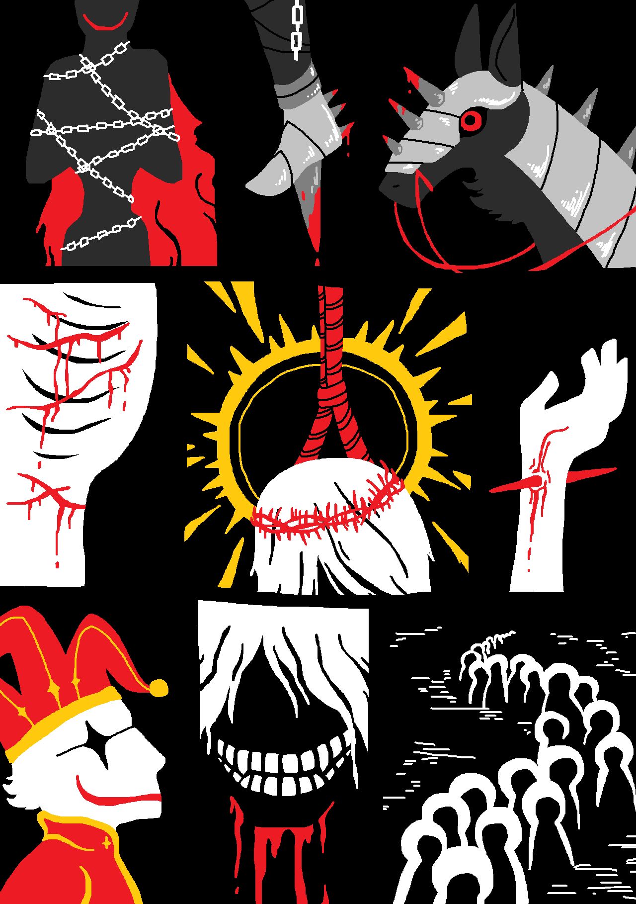 SCP-4505 - A Brief History of Anomalous Artwork (Trinity of the Red Court, MS Paint)