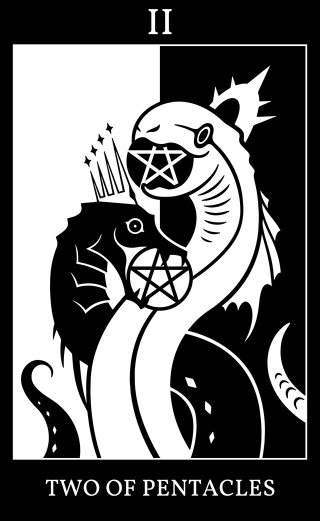 Two of Pentacles: The Serpent & The Eel