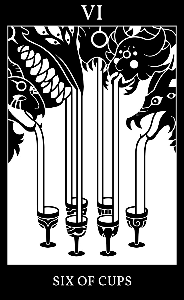 SCP Tarot Card - Six of Cups: Archons of Yaldabaoth SCP Tarot Card - Six of Cups: Archons of Yaldabaoth