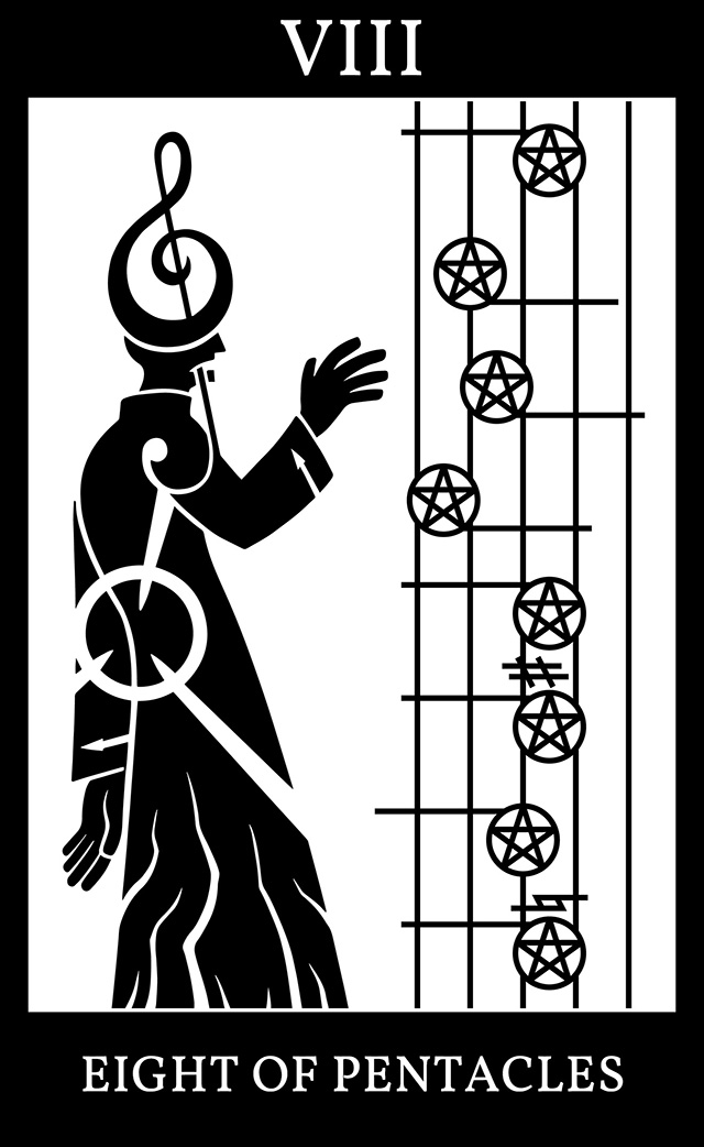 Eight of Pentacles: ███-3955 - Eight Notes