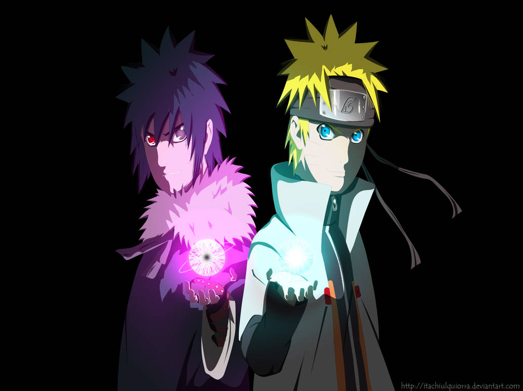 Menma y Naruto Hokage