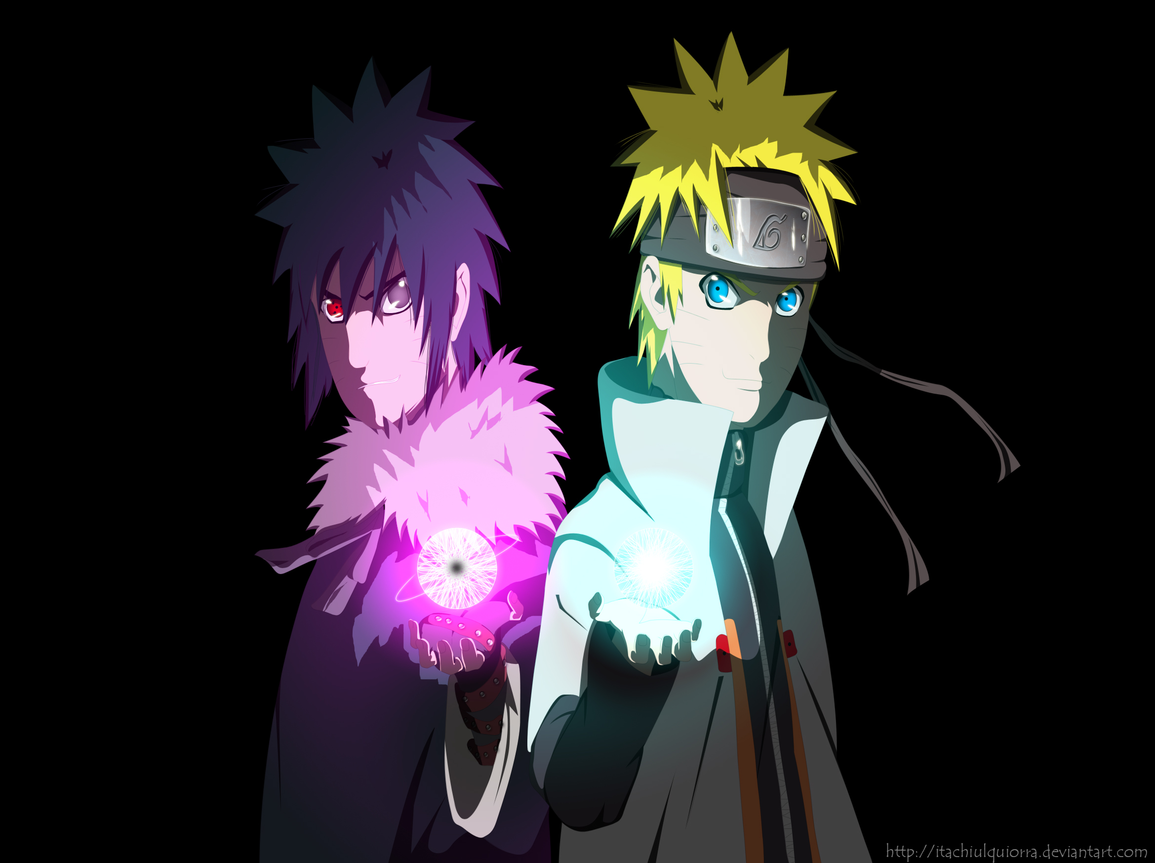 Naruto road to ninja good and bad, menma, bad, naruto, good, HD wallpaper