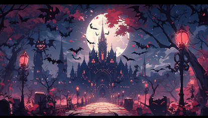 Premium AI Image  Halloween vampire wallpaper background