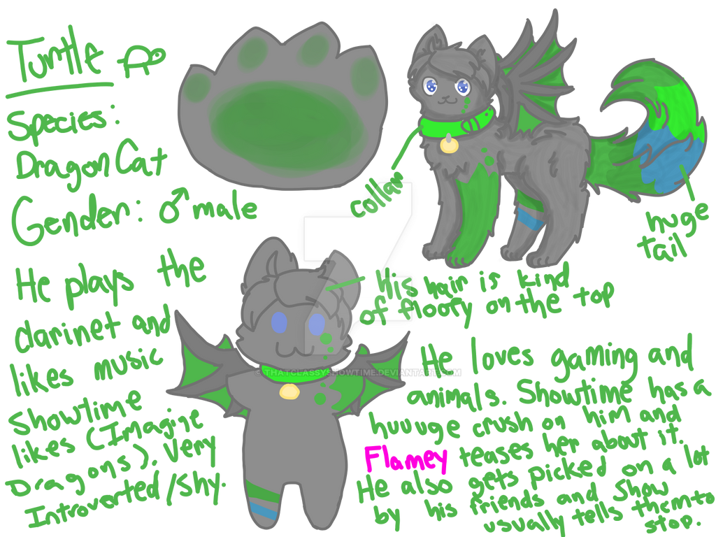 Turtle Reference Sheet by ThatClassyShowtime on DeviantArt