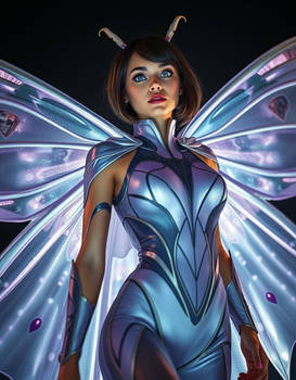 Concept of Nocturna, a moth like inspired Superher