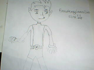 My first drawing of beastboy