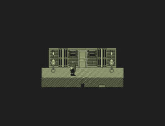 Game Boy Pixel Art: Basement Corridor