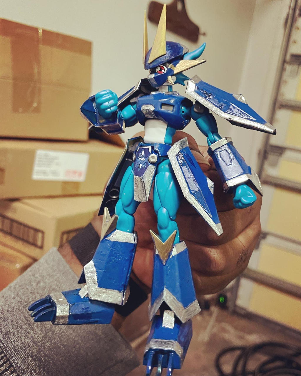 Magnamon Blue Figure-rise Digimon Figure by Hero-Jaxx on DeviantArt