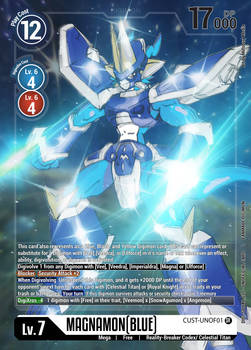 Magnamon Blue v1 Digimon TCG (Updated Card)