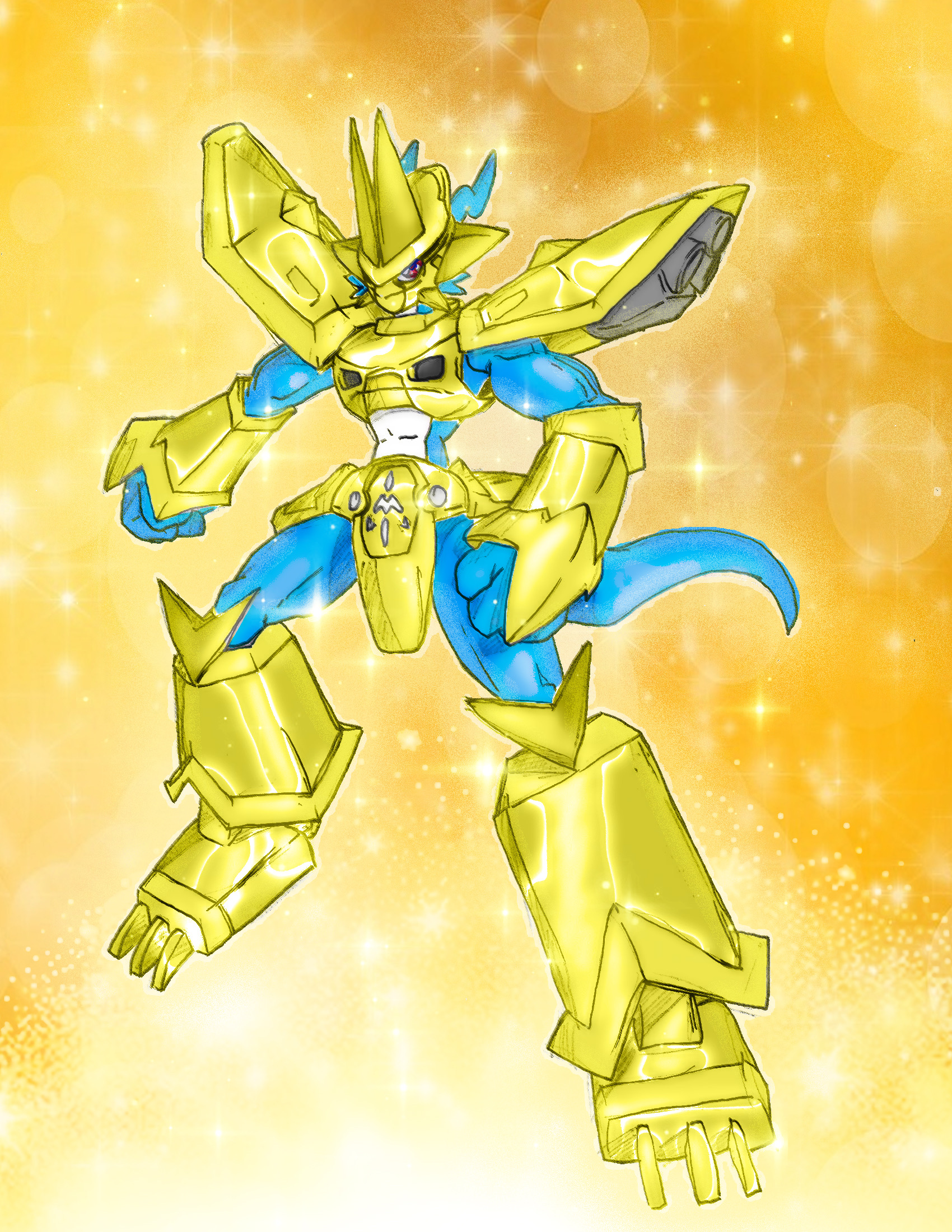 Magnamon in all his glory by Hero-Jaxx on DeviantArt