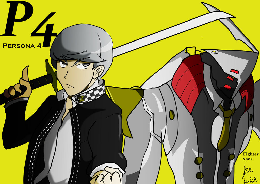 Yu Narukami and Izanagi no Okami by fighterxaos