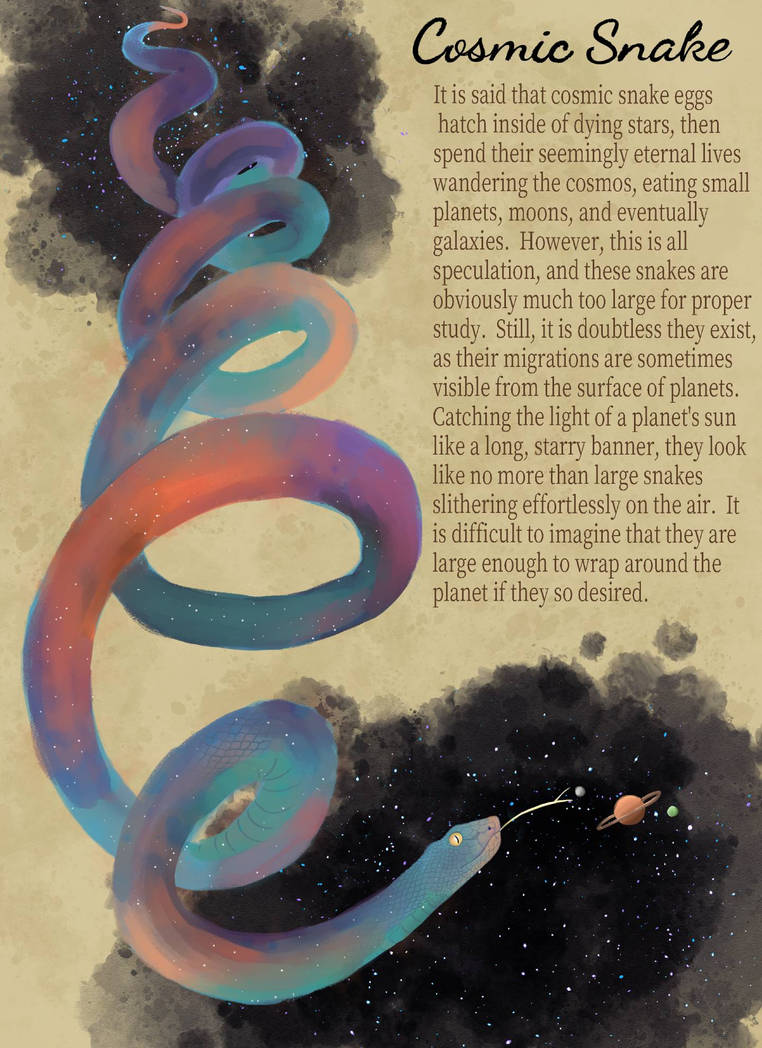 Cosmo Snake Cosmic Snake by PaperKatt on DeviantArt