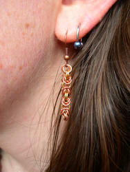 Brass+Copper Byz Earrings