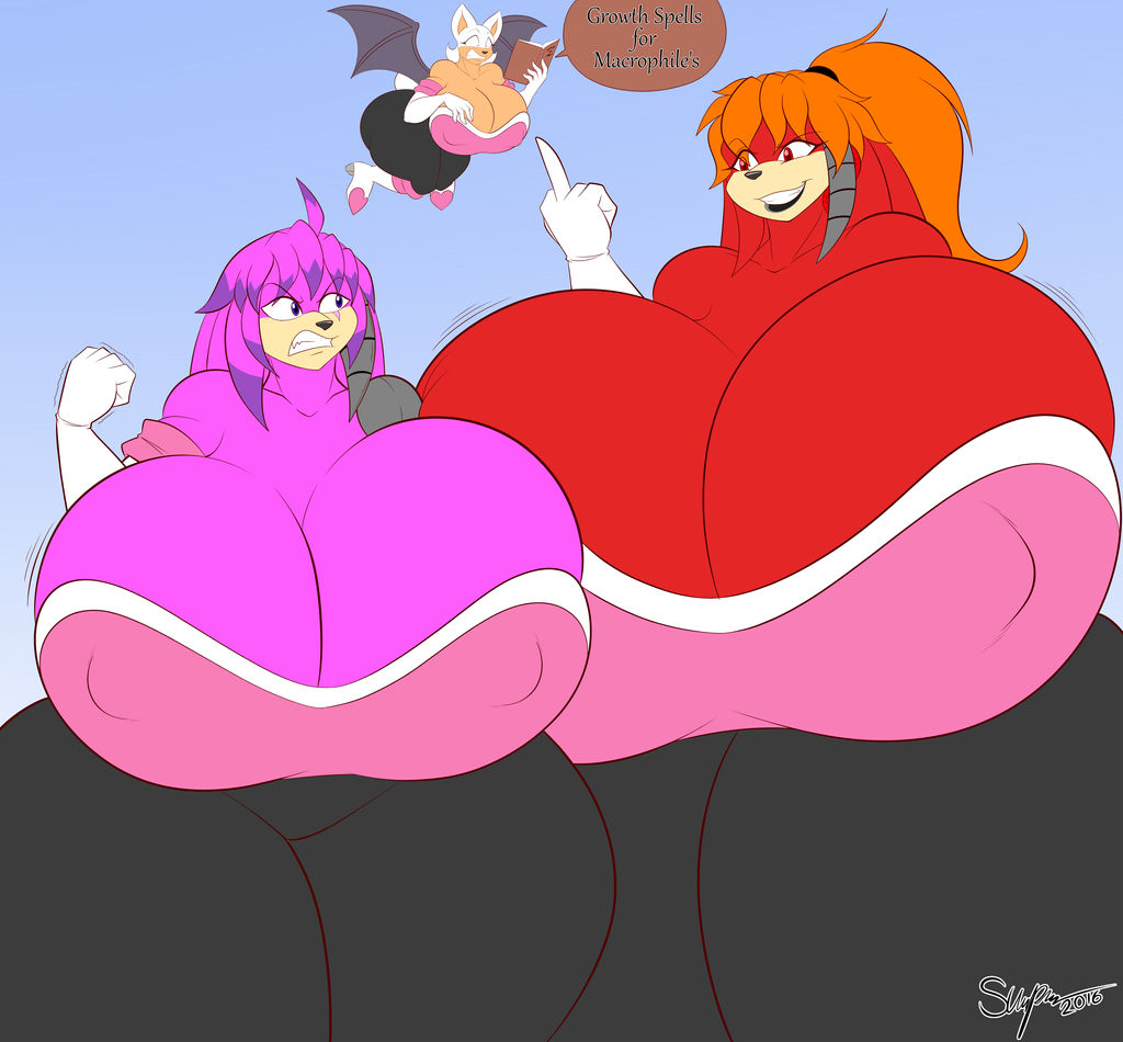 Commission - My girls bigger than yours!