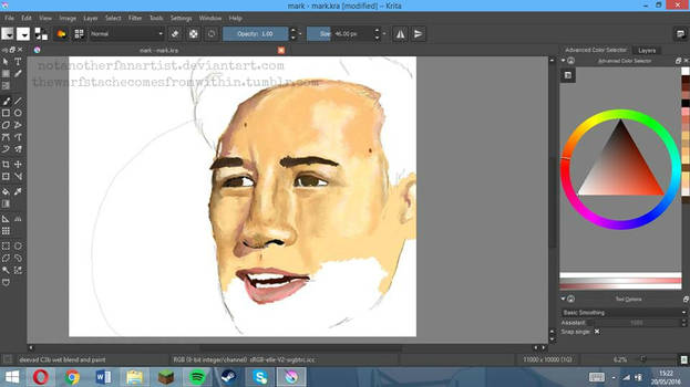 Markiplier (Portrait/proportion practice) WIP #2