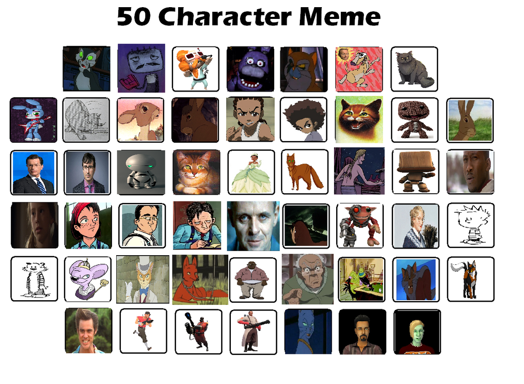 Memes characters. Мои персонажи meme. Мои персонажи meme by Nerra. Favorite characters meme. 50 Character list.