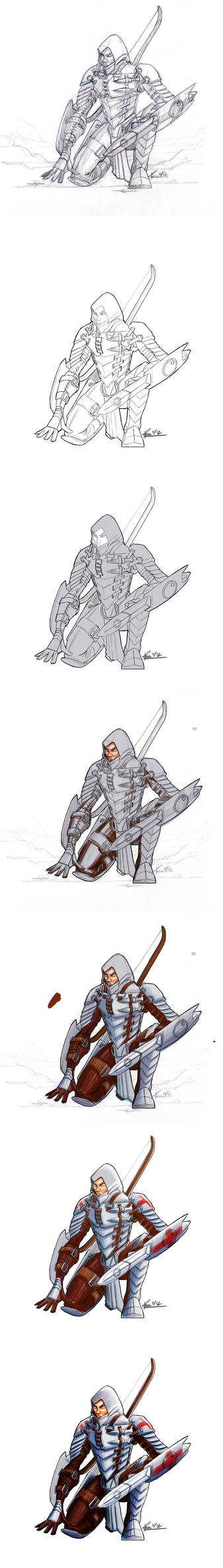 Hunter- Process by 730UArt on DeviantArt