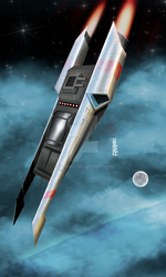 Space Fighter Digital Concept Paint.1