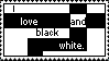 Stamp: Black and White Love