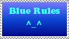 Blue Rules stamp