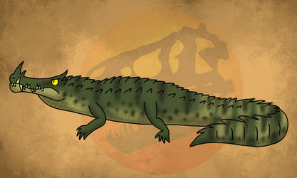 Horned Crocodile by Toon-Rex