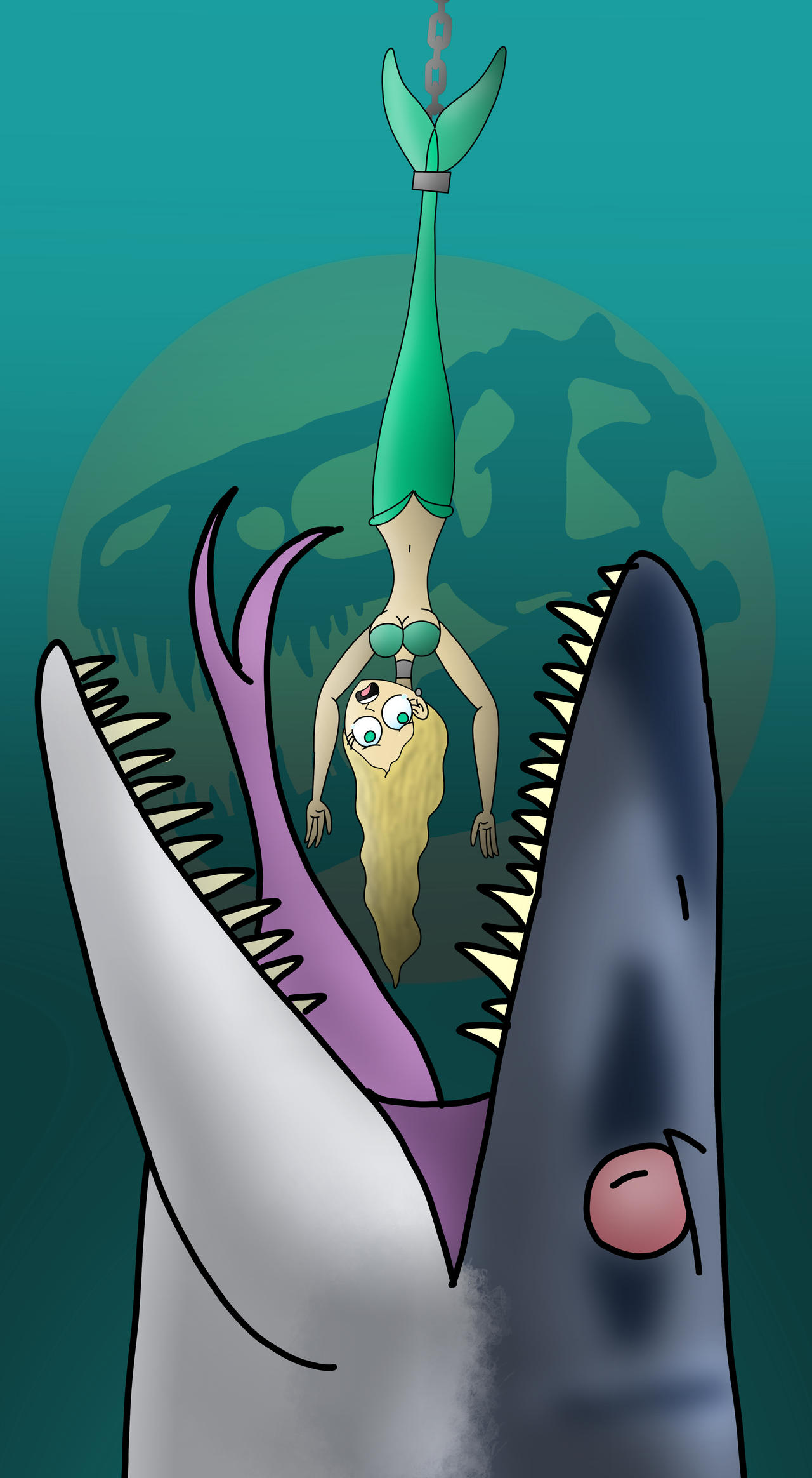 Digested Mermaid Mermaid Into A Snack by Toon-Rex on DeviantArt