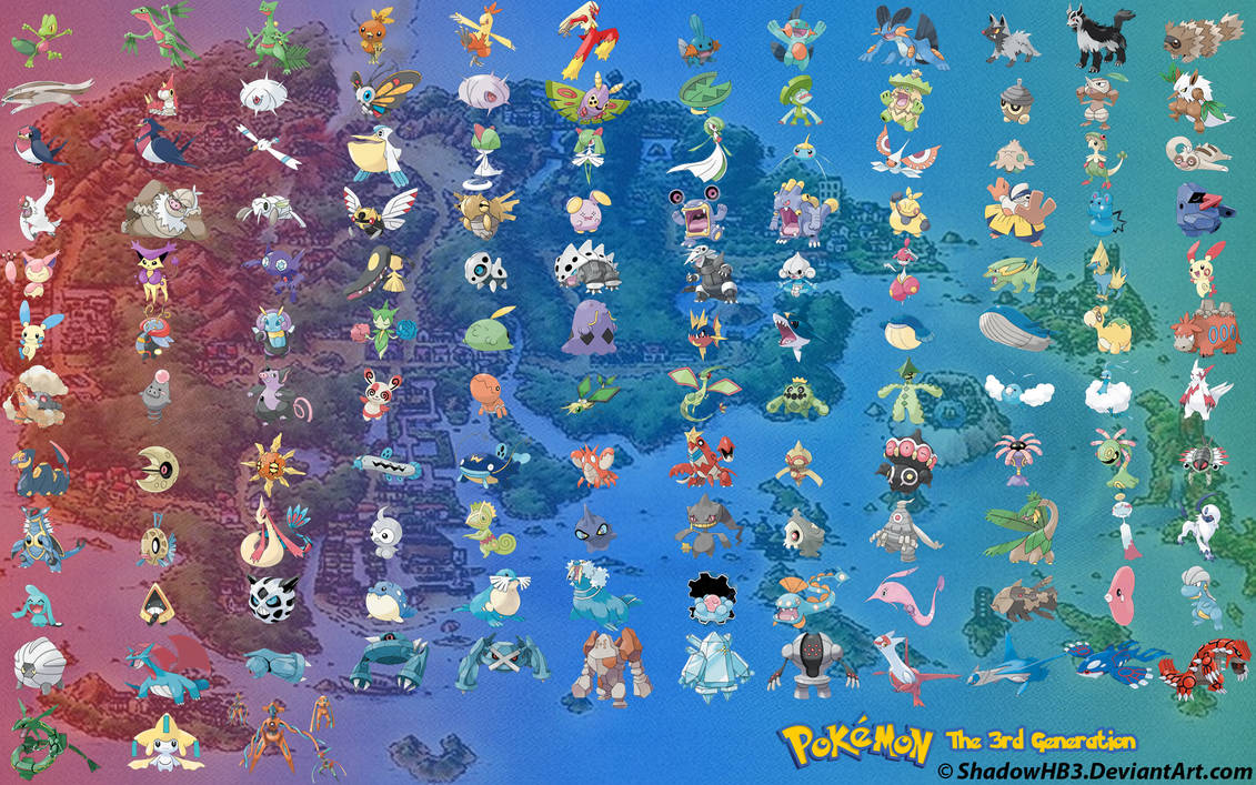 Pokemon, The Third Generation by ShadowHB3 on DeviantArt