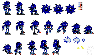 Mecha Sonic sprites by Viteoz on DeviantArt