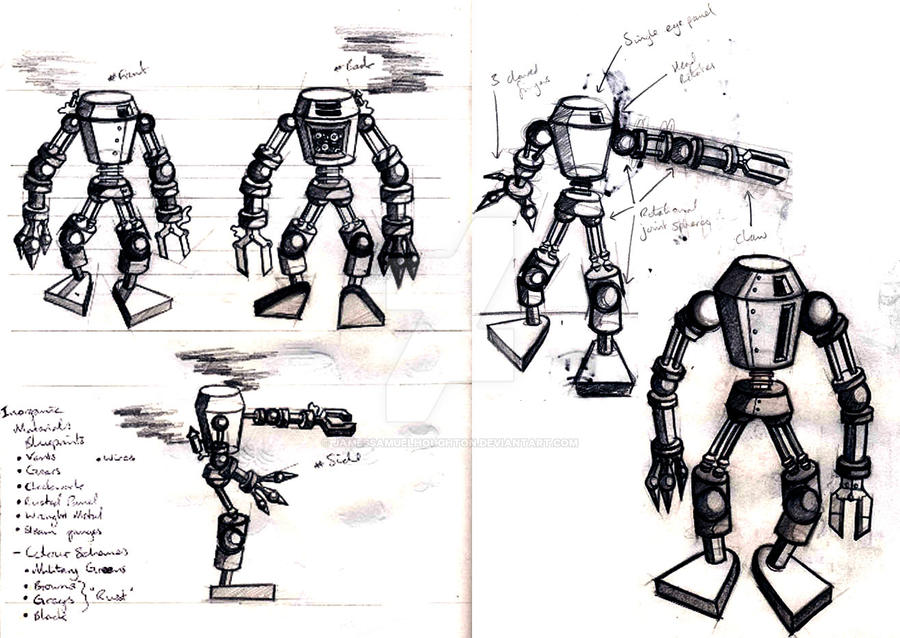 Clockwork Robot by jamessamuelhoughton on DeviantArt