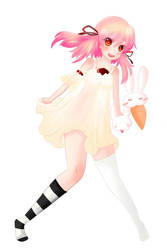 pink hair original character