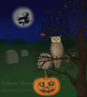 HALLOWEEN OWL - Screenshot from live wallpaper