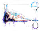 Nude pondering a title by MARCO-E