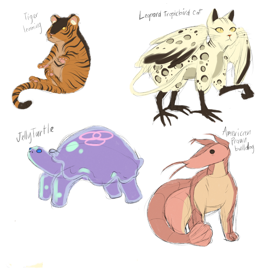 Animal fusions by Clownmonarch on DeviantArt