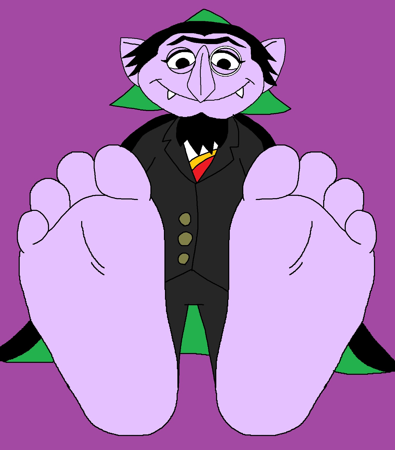Vampire Foot Count Von Count's Vampire Feet Tease by XenoLord2000 on DeviantArt