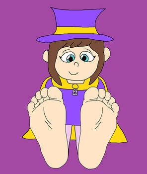 Hat Kid's Bare Feet Tease