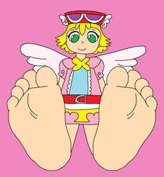 Amitie's Bare Feet Tease
