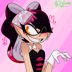 Splatoon-fanart- Callie ponytail