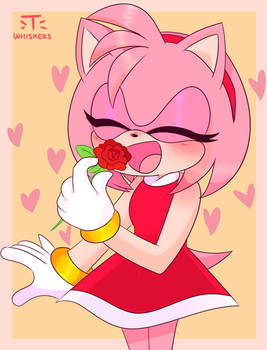 Amy Rose with Rose (Sonic)